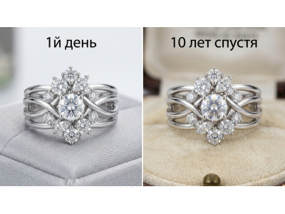 Почему муассанит — украшение на всю жизнь: твёрдость, блеск и огонь через 10 лет
